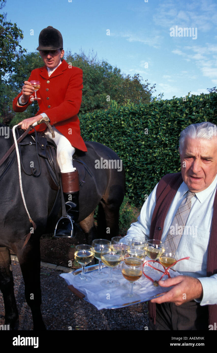 Foxhunt Tiverton Devon England Regno Unito Foto Stock