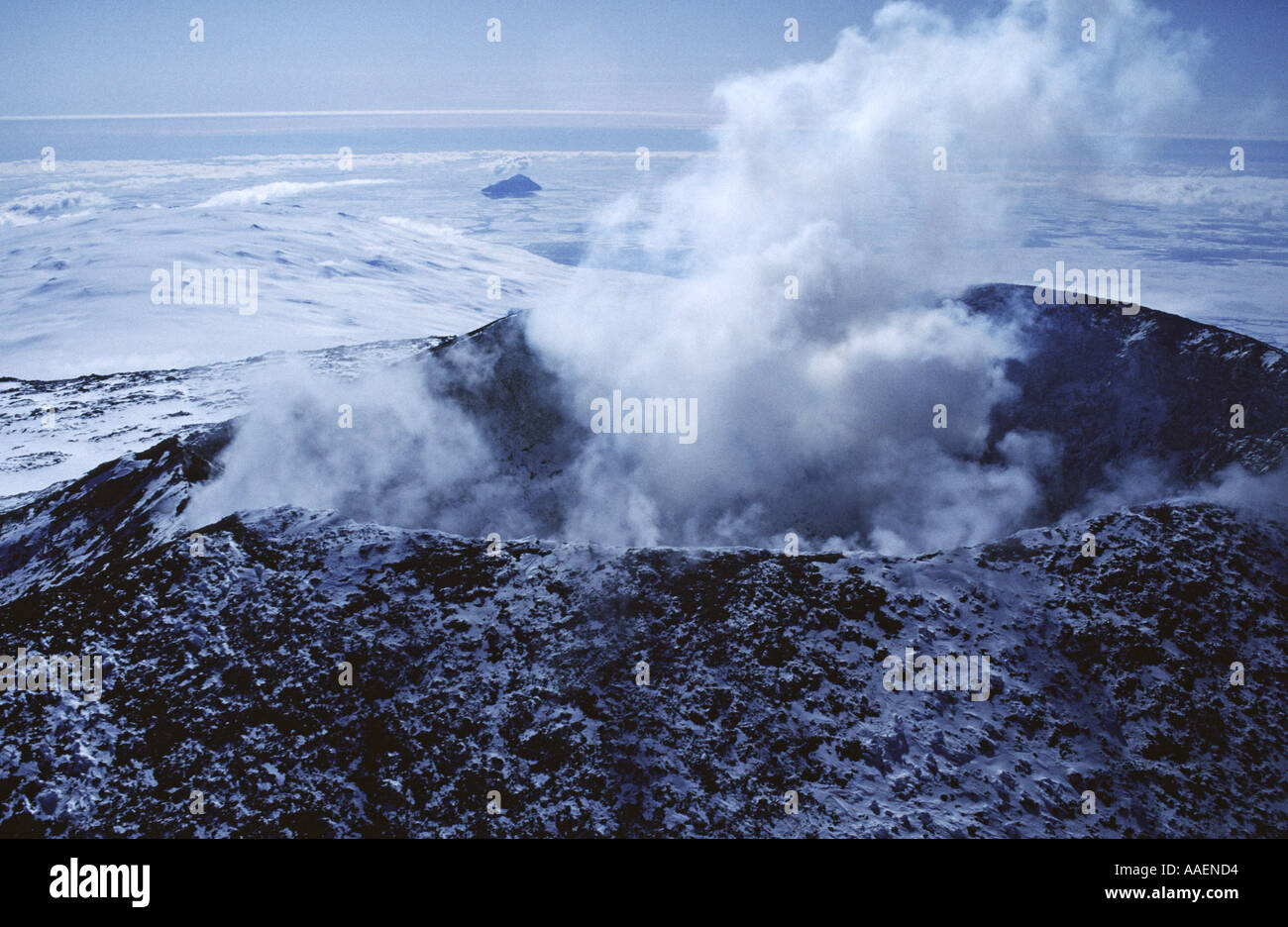 Fumatori Vetta Del Monte Vulcano Erebus Ross Island Antartide Foto fumatori-vetta-del-monte-vulcano-erebus-ross-island-antartide-foto