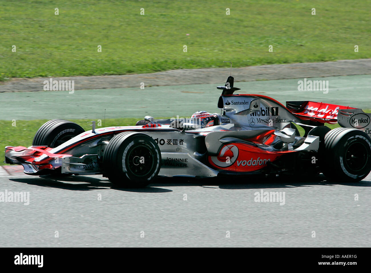 Fernando Alonso, doppia Formula One World Motor Racing campione in McLaren Mercedes Automobile 2007 Foto Stock