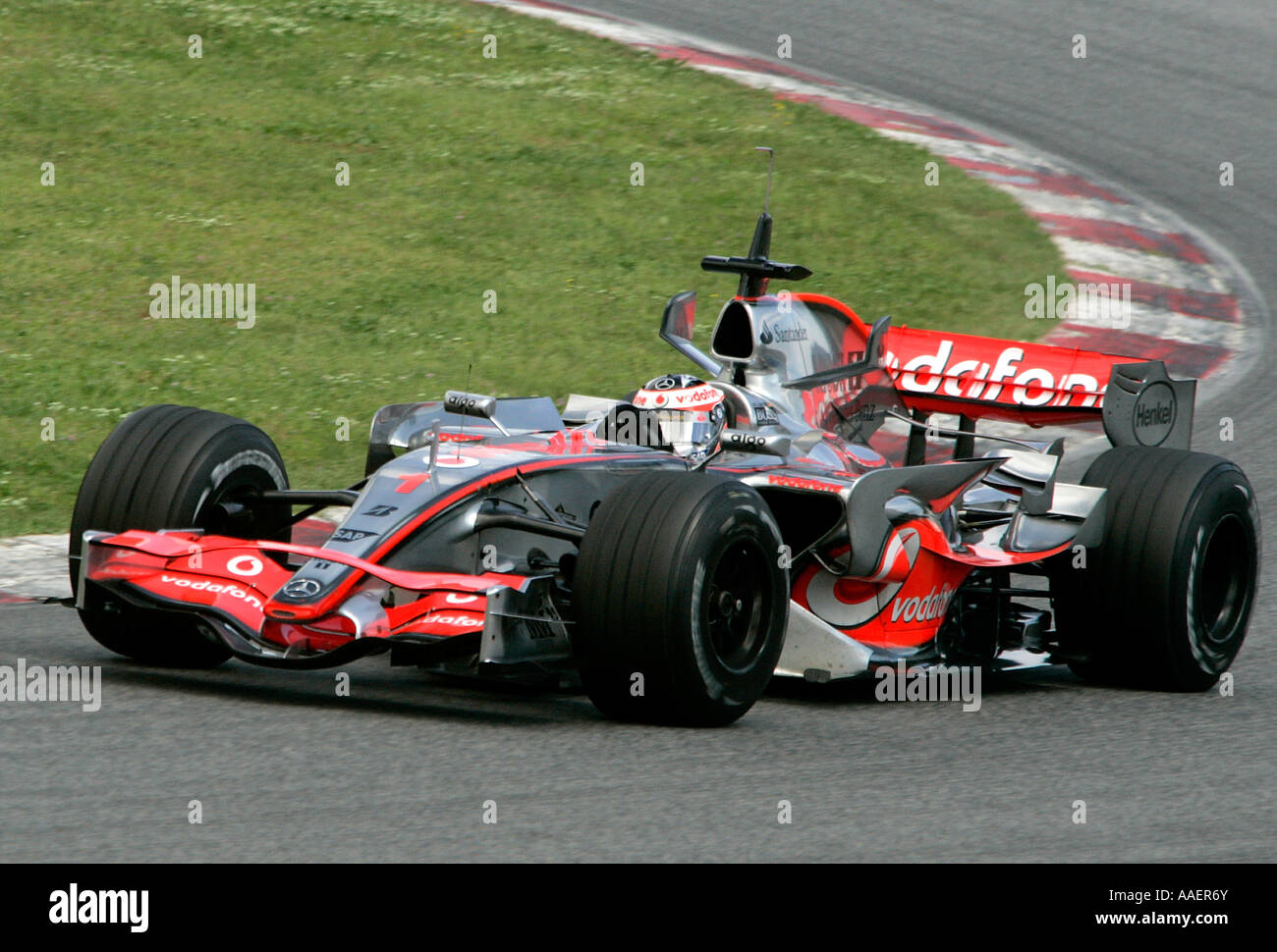 Fernando Alonso, doppia Formula One World Motor Racing campione in McLaren Mercedes Automobile 2007 Foto Stock