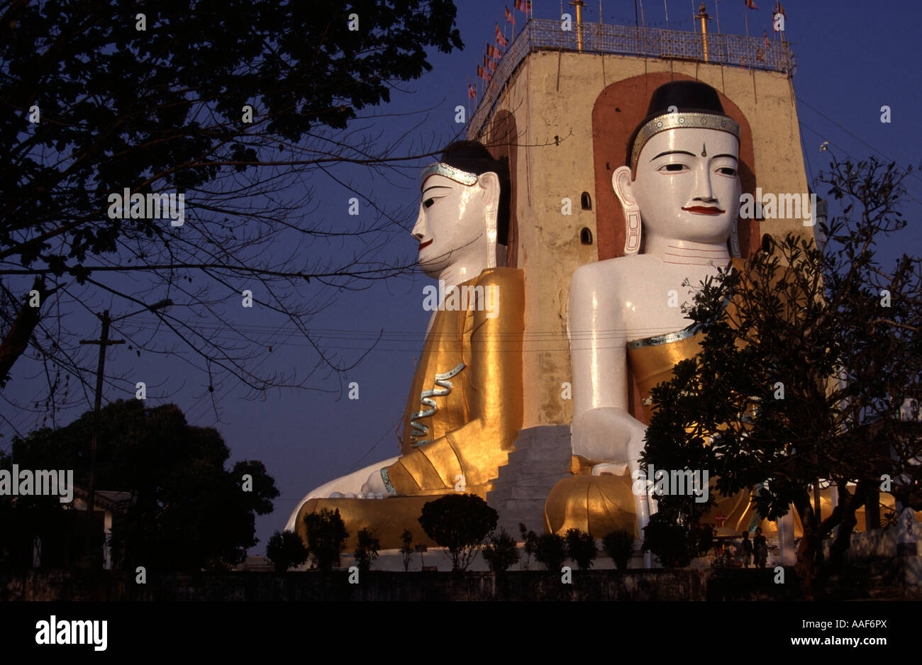 La Pagoda Kyaikpun Bago Myanmar Foto Stock