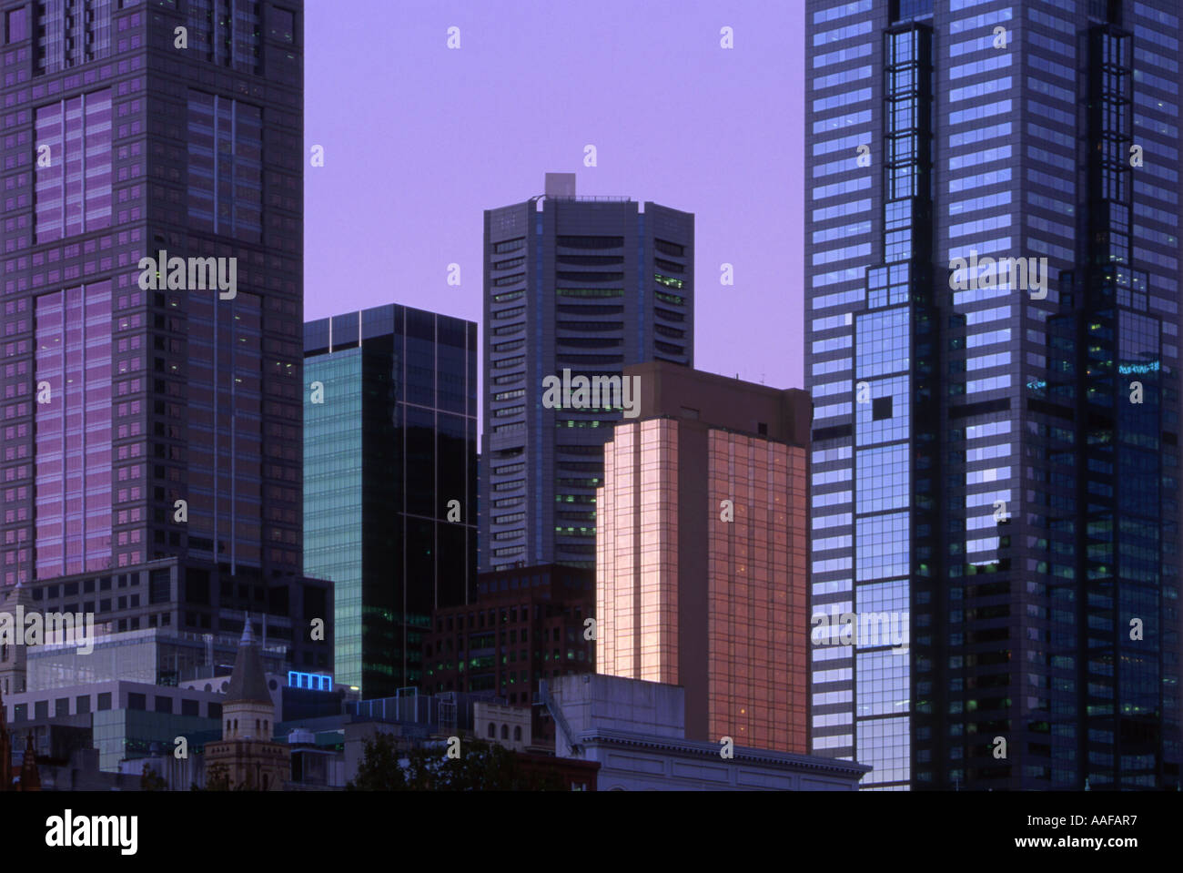 Edifici per uffici nel CBD di Melbourne Victoria Australia Foto Stock