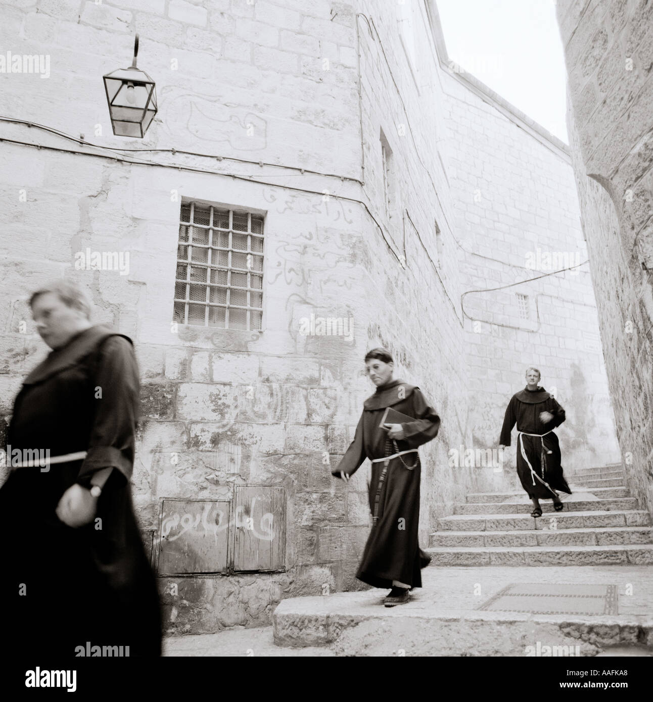 Il quartiere Armeno della Città Vecchia di Gerusalemme in Israele Palestina in Medio Oriente Foto Stock