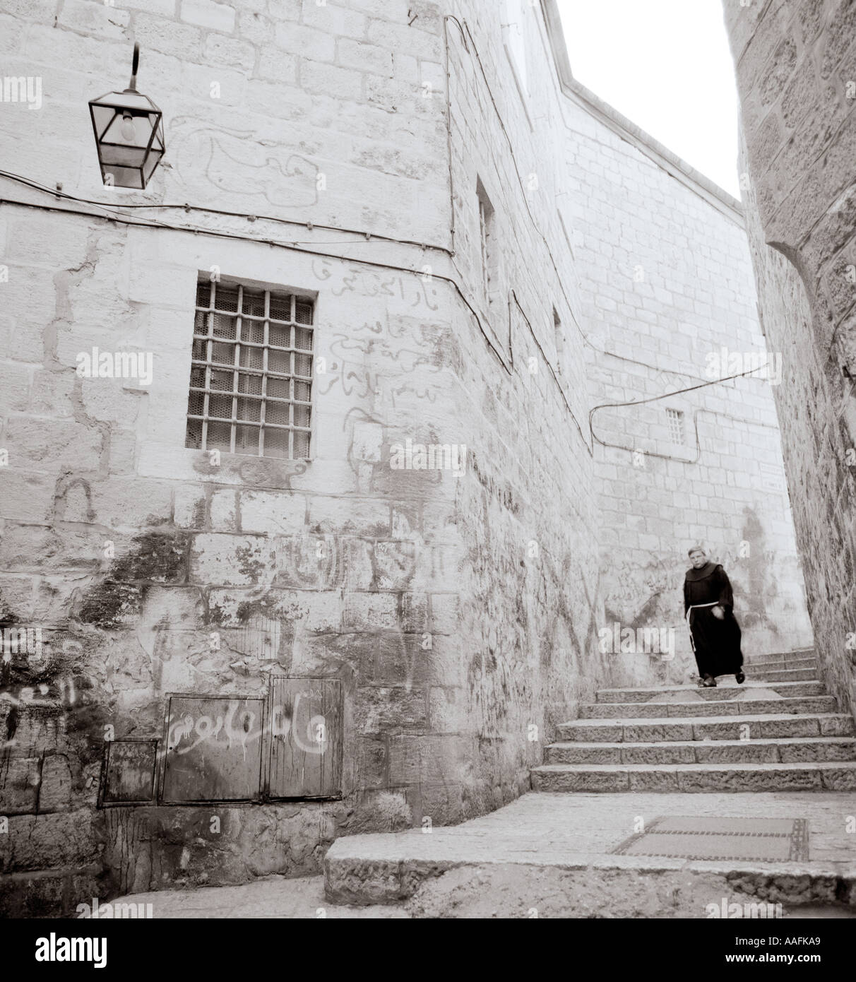 Il quartiere Armeno della Città Vecchia di Gerusalemme in Israele Palestina in Medio Oriente Foto Stock