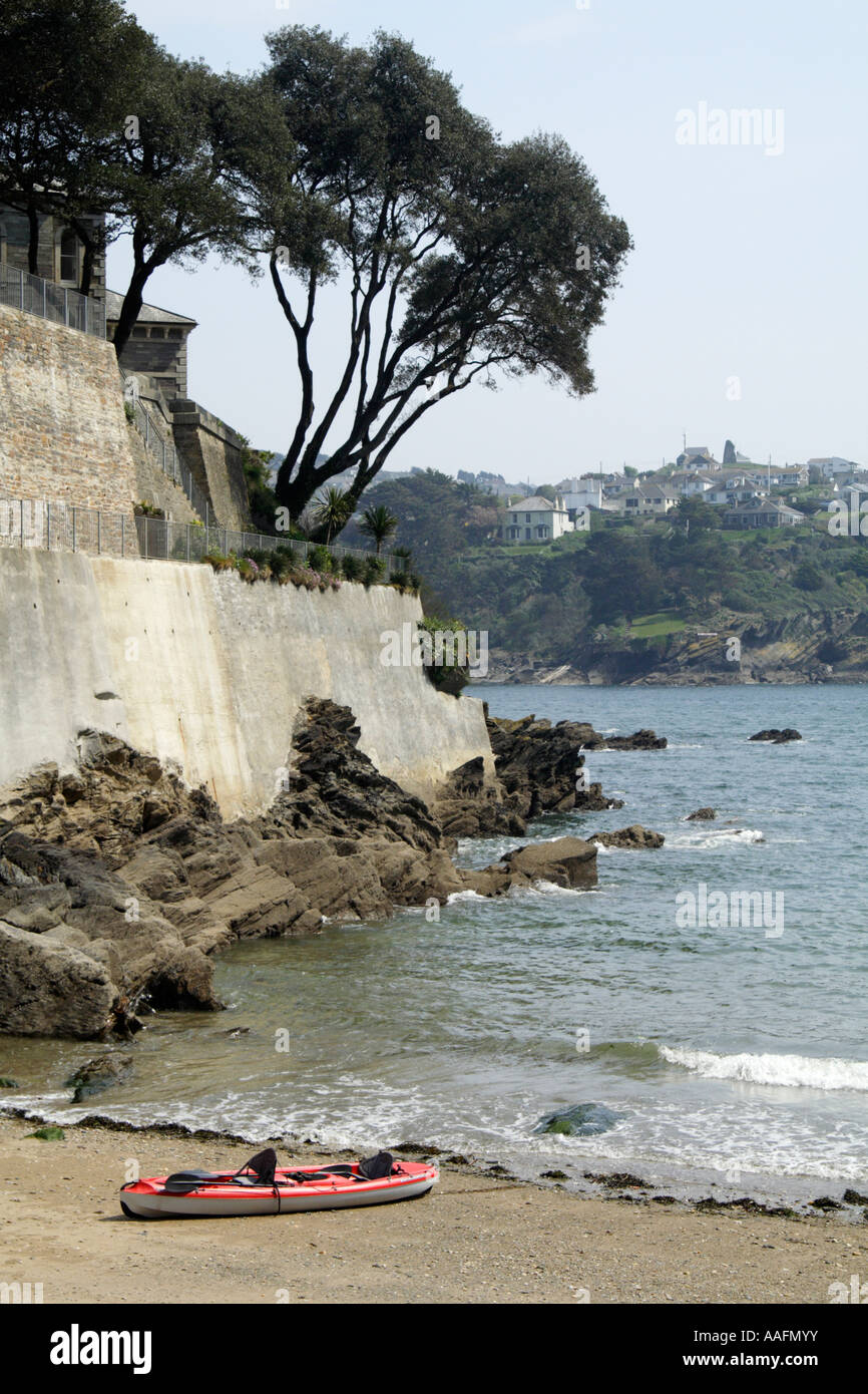 Readymoney Cove, Fowey, Cornwall. Foto Stock