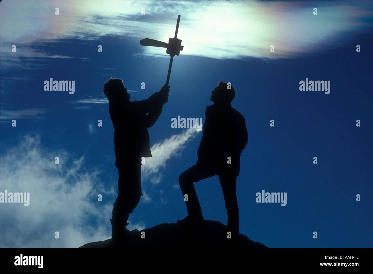 Vertice di arrampicata Foto Stock