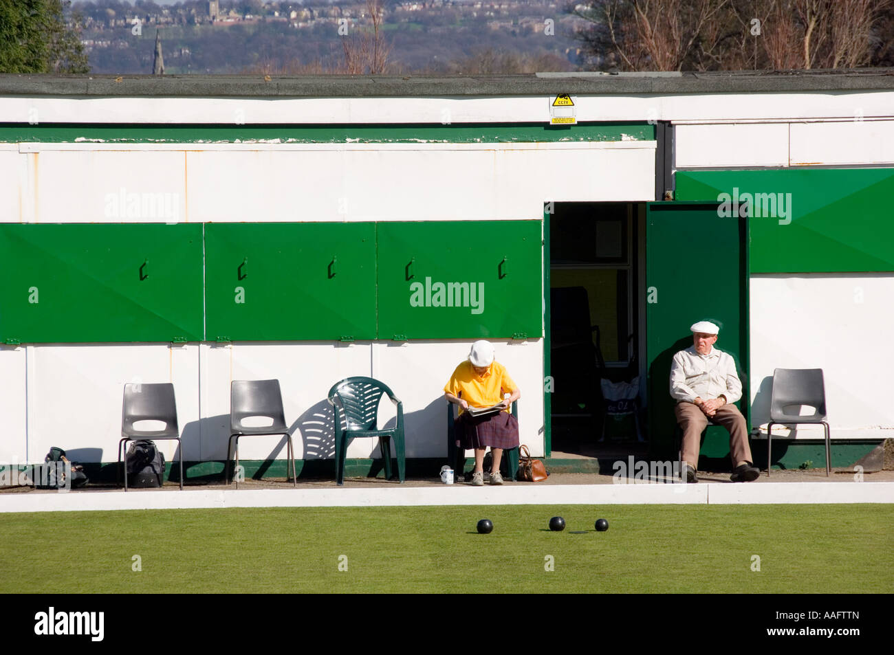 Gioco delle bocce Sheffield South Yorkshire U K Foto Stock