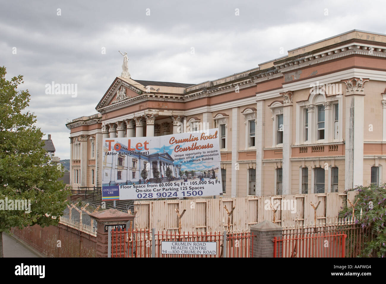 Crumlin Road Courthouse nella città di Belfast Irlanda del Nord Regno Unito Foto Stock