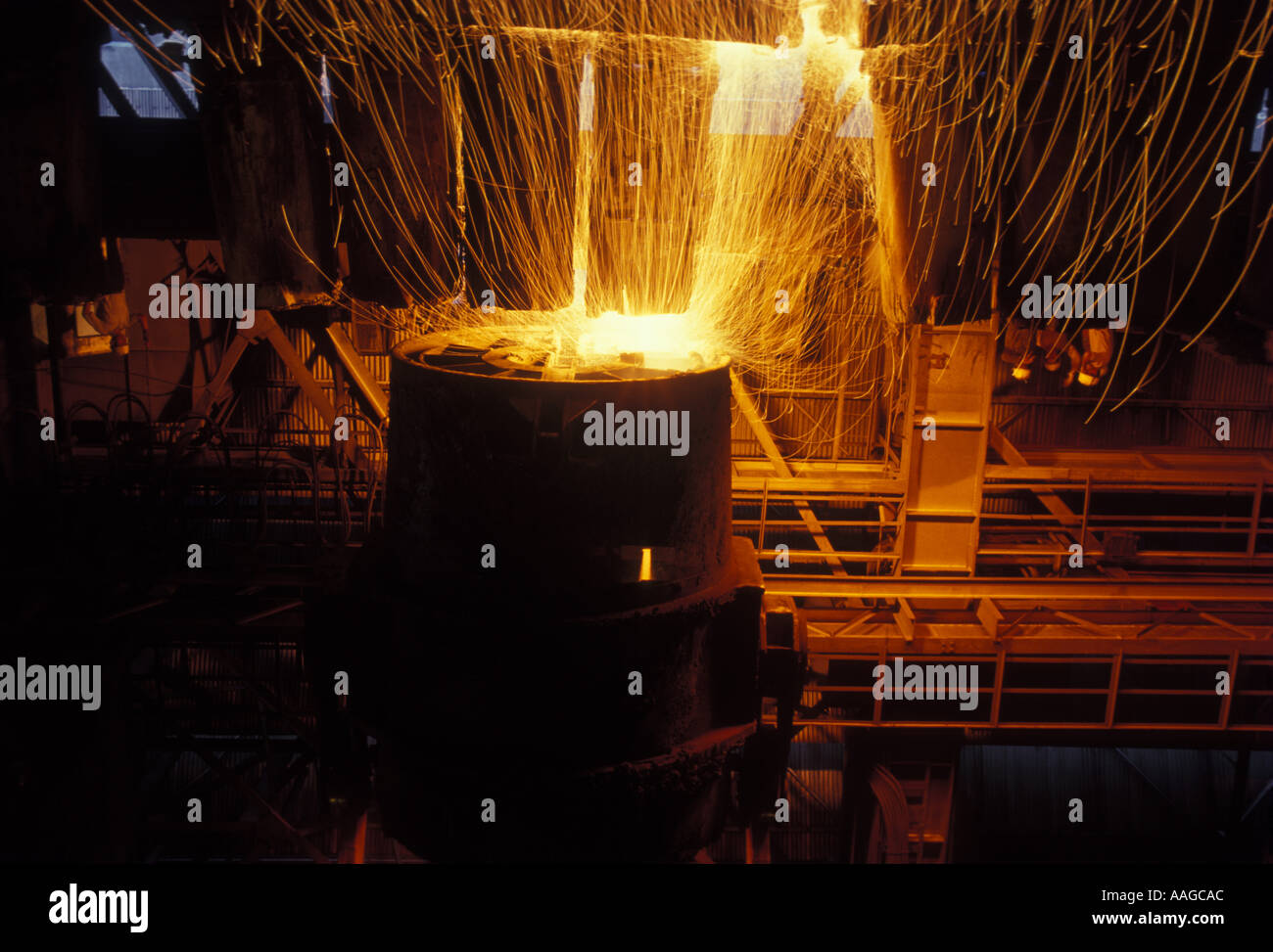 TATA impianto siderurgico Jamshedpur Bihar India Foto Stock