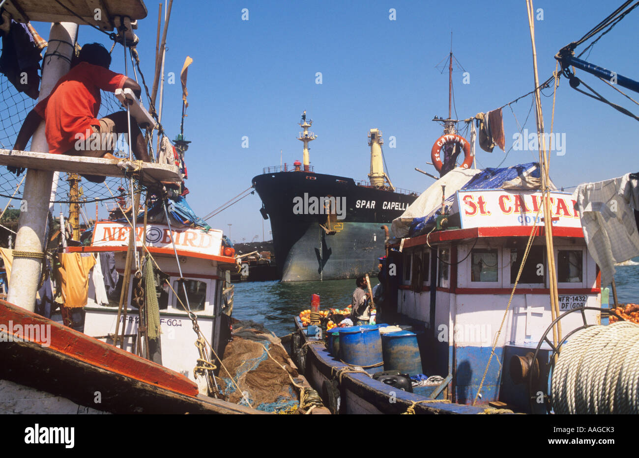 Vasco da Gama Mormugao Porto di Goa in India Foto Stock