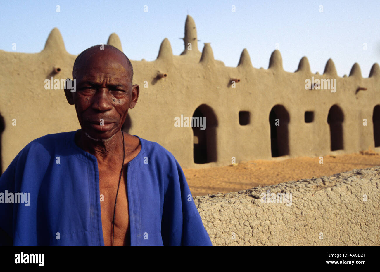 Capo villaggio - Senossa, Djenné, MALI Foto Stock