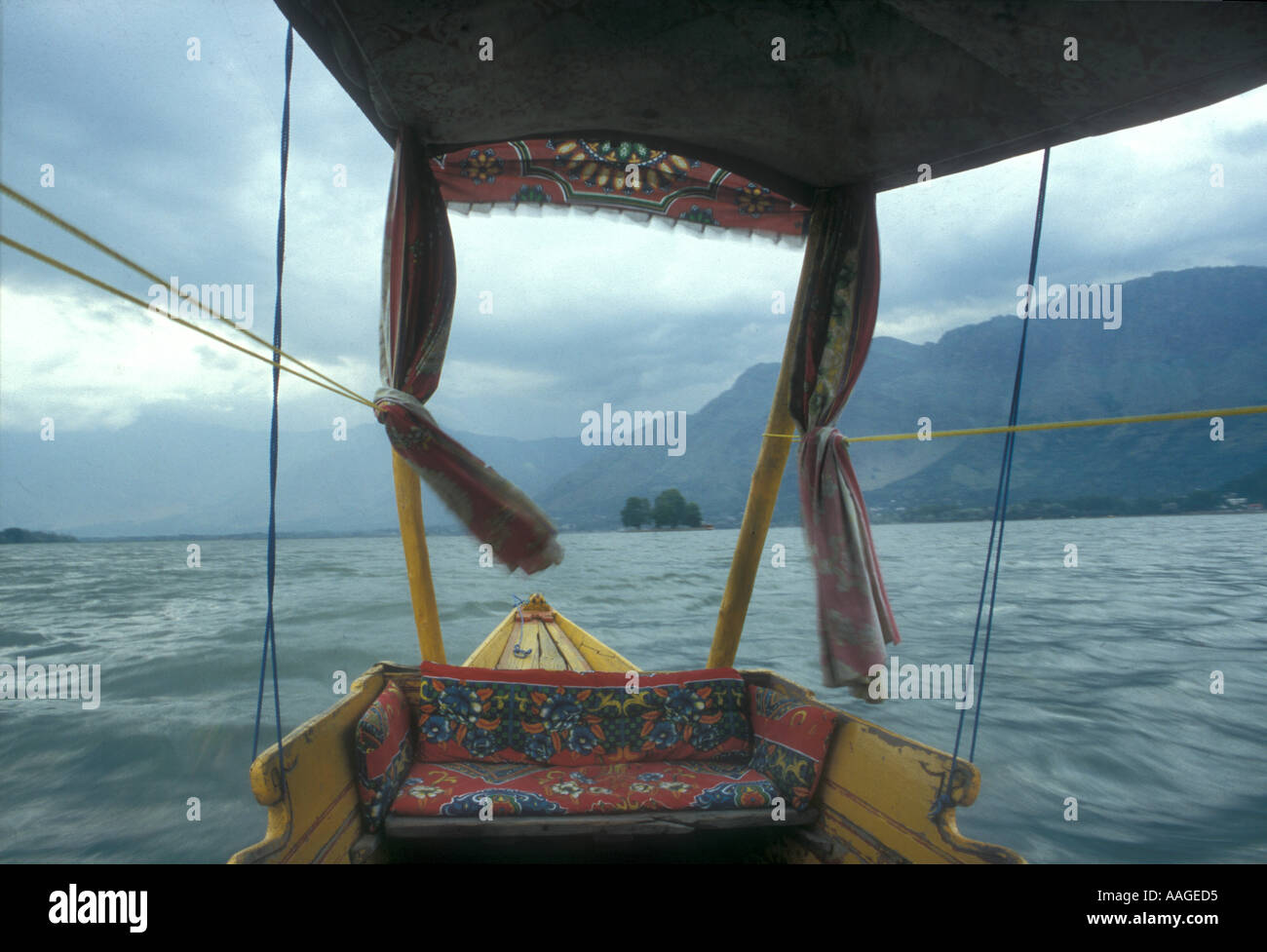 Shikara Dal lago di Jammu Kashmir India Foto Stock