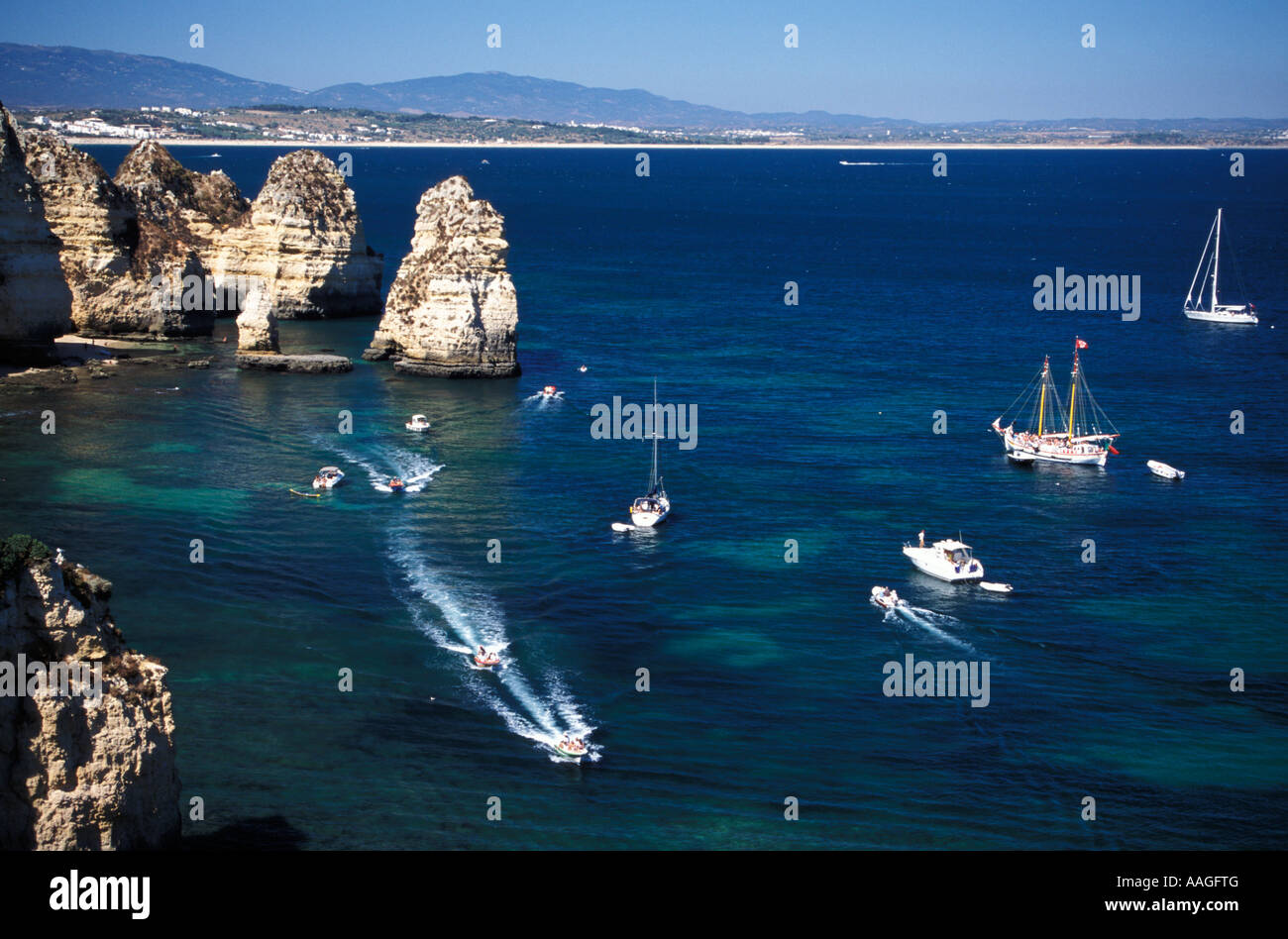 Ponta da Piedade Lagos Algarve Portogallo Foto Stock