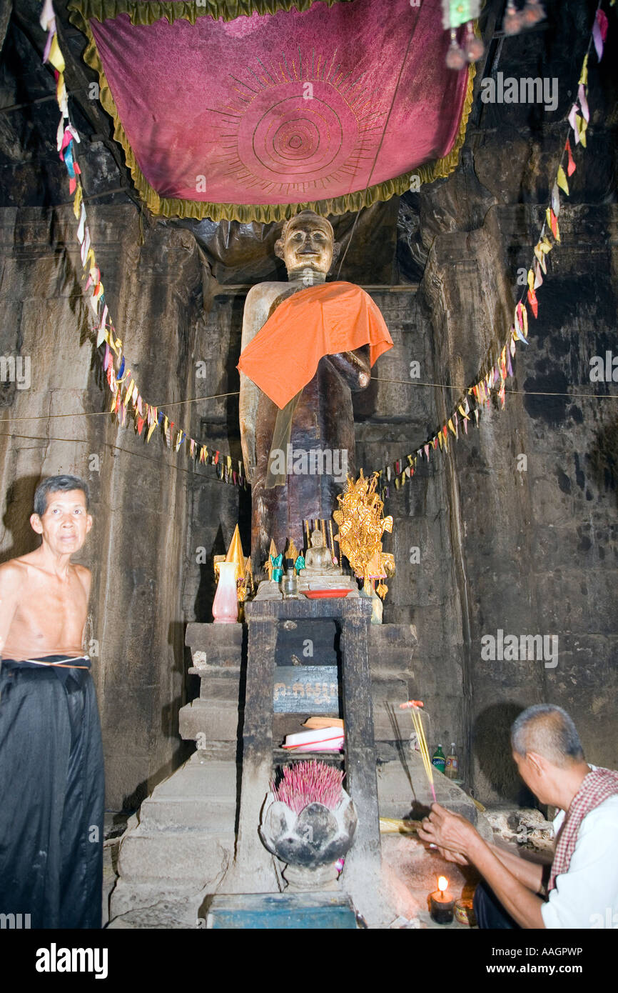 Ta Prohm tempio Tonle Bati Phnom Penh Cambogia Foto Stock