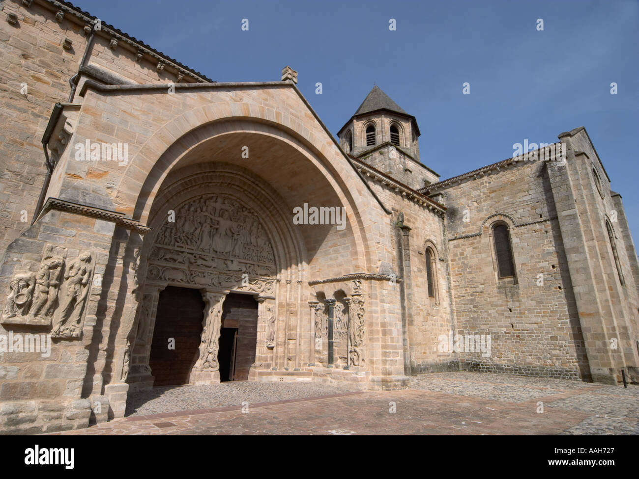 St Pierre Abbey Beaulieu sur Dordogne Francia Foto Stock