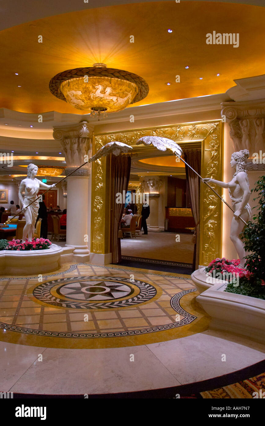 La lobby del Mirage Hotel Las Vegas Nevada USA Foto Stock