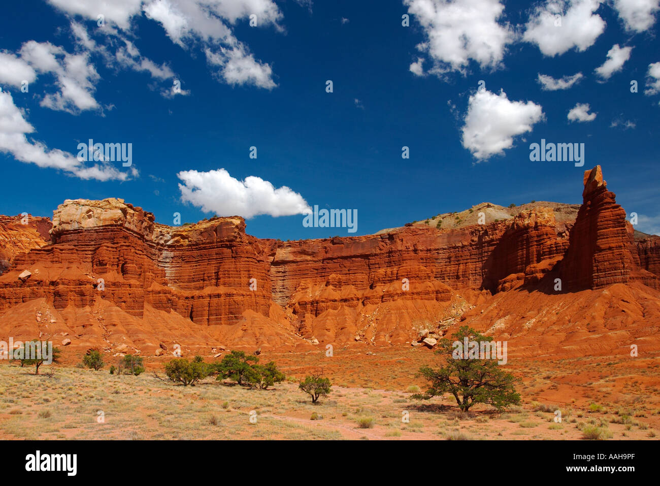 Alte scogliere del Capitol Reef National Park nello Utah Stati Uniti d'America Foto Stock