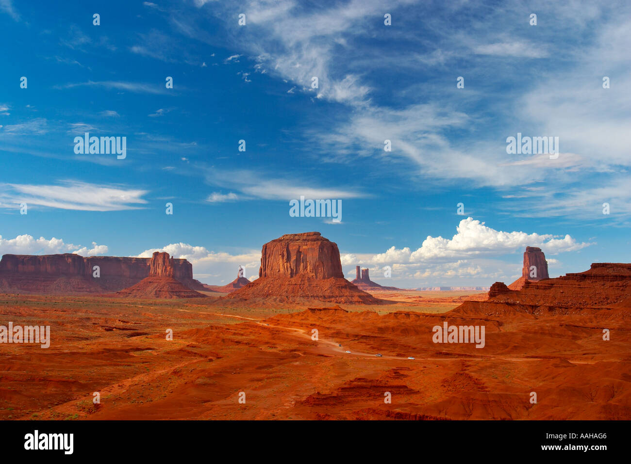 Le splendide formazioni rocciose della Monument Valley, Arizona USA Foto Stock