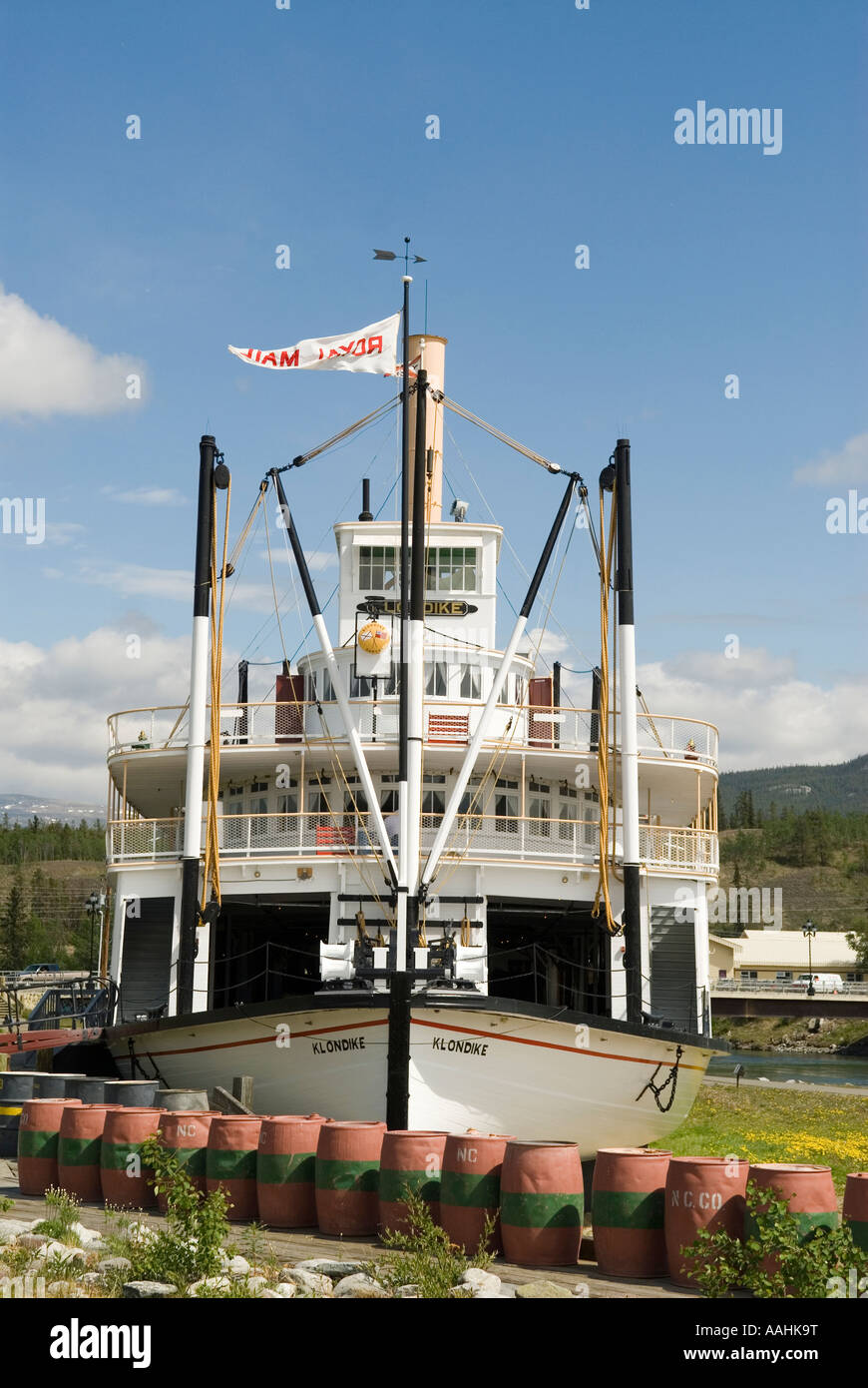 Il Klondike centro storico a Whitehorse Yukon Canada Foto Stock