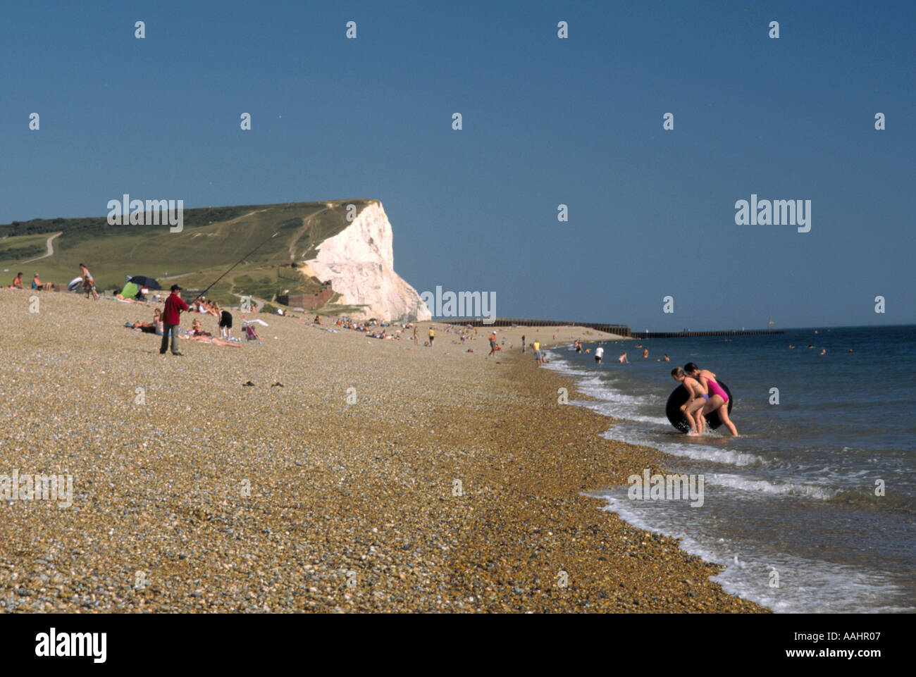 Seaford Testa e Foreshore Seaford East Sussex England Foto Stock