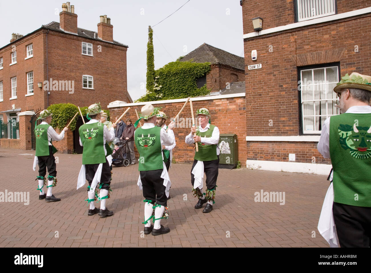 Morris ballerini a Lichfield City Carnevale Foto Stock