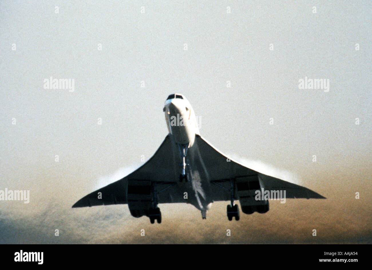 Concorde decolli da pista Foto Stock