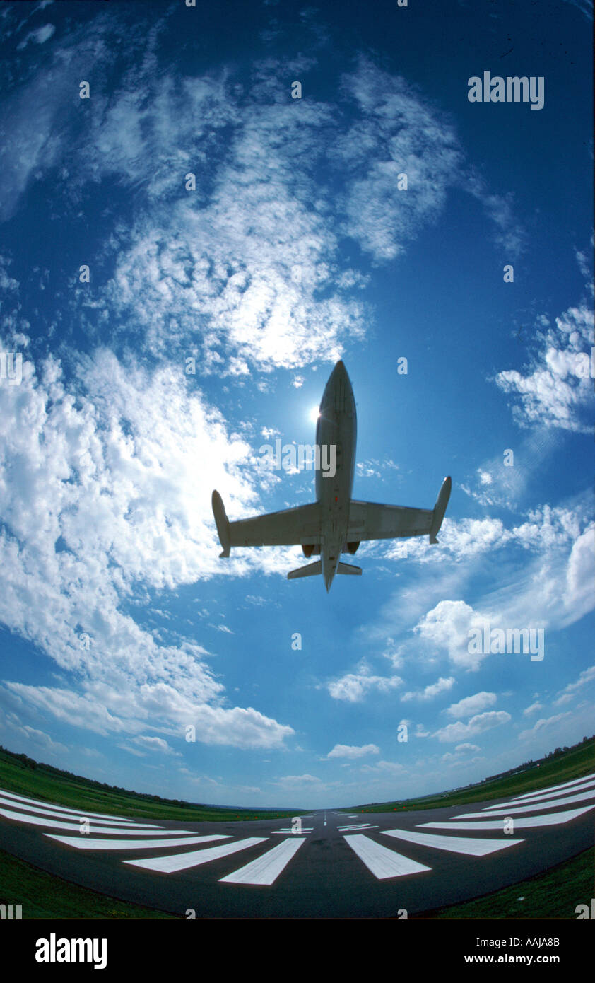 Executive Jet Lear tenendo spento Foto Stock