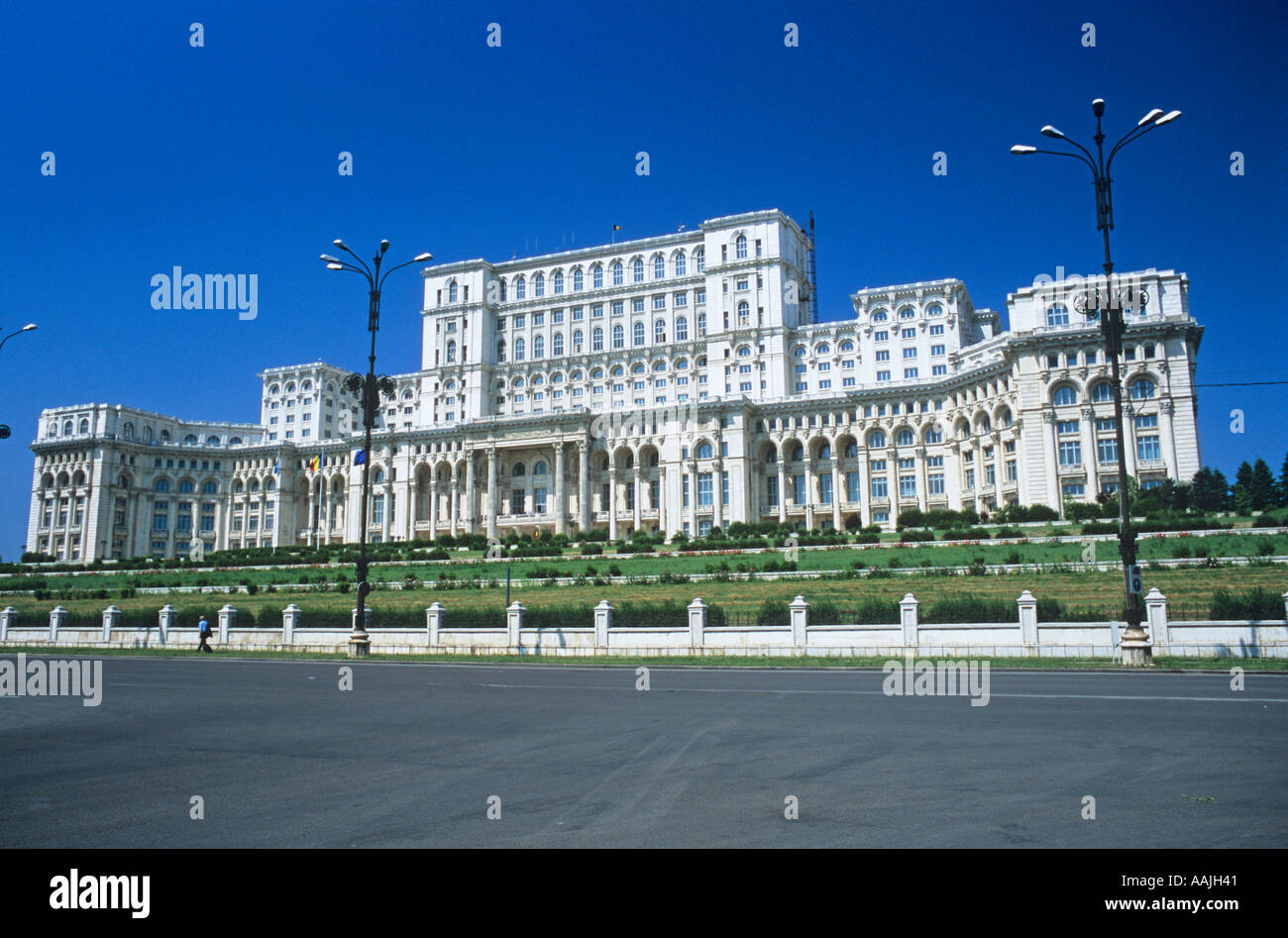 Palazzo del Parlamento Bucarest Foto Stock