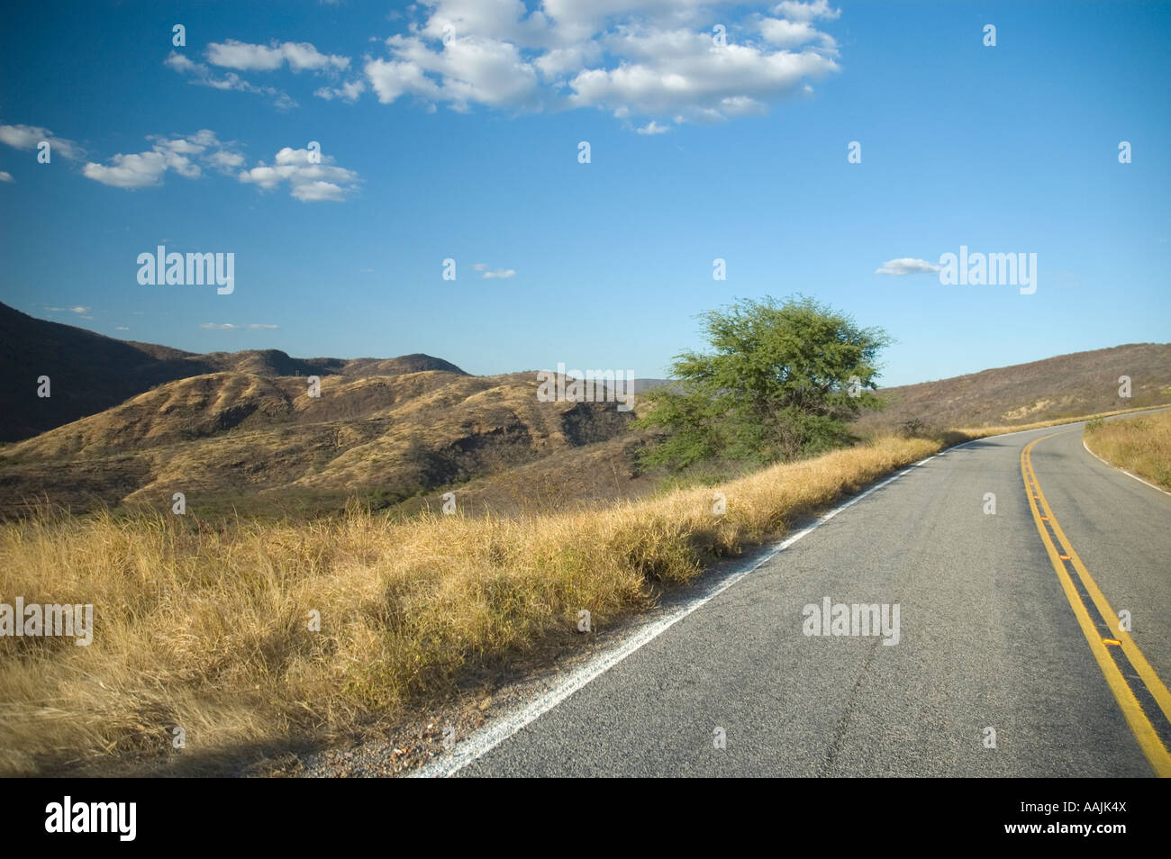 Autostrada deserta, NESSUN VEHICALS Foto Stock