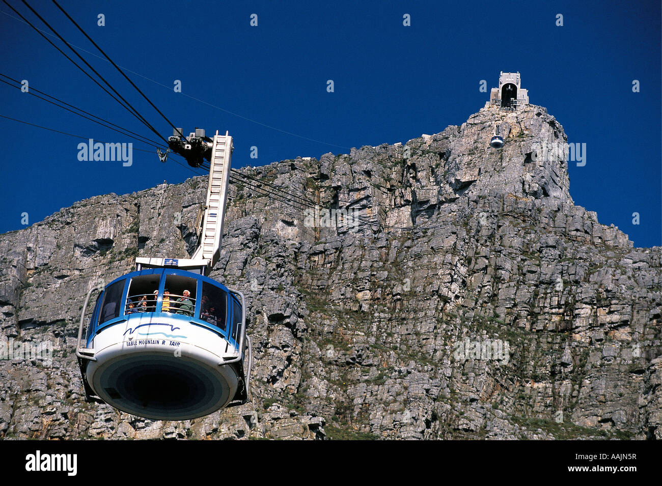 Cavo rotante auto sulla Montagna della Tavola Città del Capo Sud Africa Foto Stock