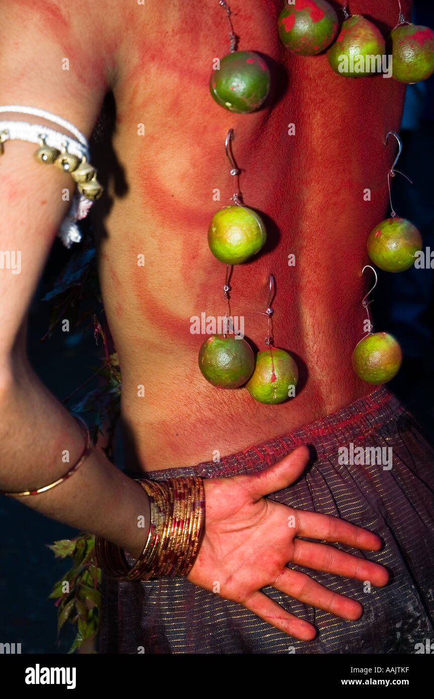 Il festival indù di Thaipusam celebrata presso le Grotte di Batu a Kuala Lumpur in Malesia Foto Stock