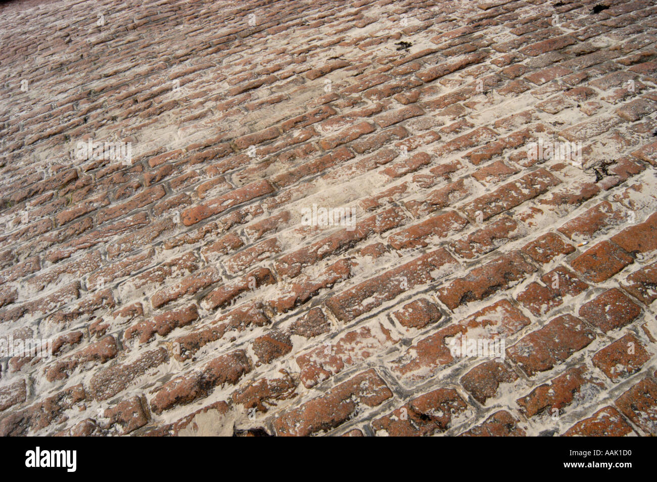 Sandy mattone rosso percorso Foto Stock