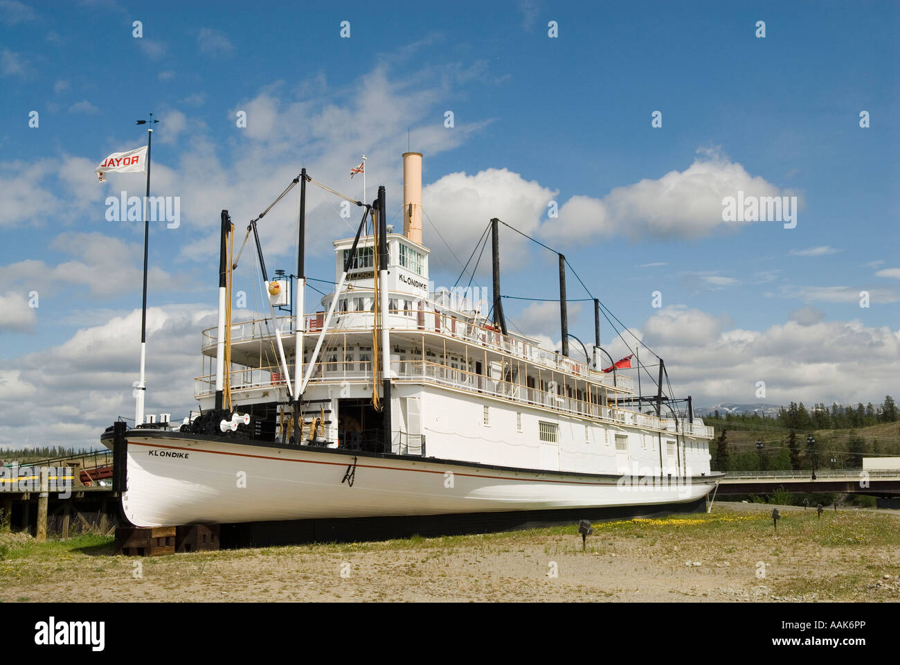 Il Klondike centro storico a Whitehorse Yukon Canada Foto Stock