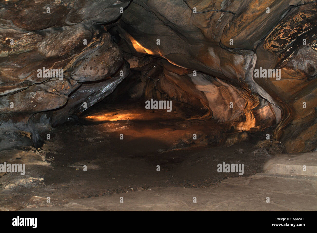 Il Pozzo santo in St Fillan's Cave in Cove Wynd, Pittenweem, East Neuk di Fife, Scozia, Regno Unito Foto Stock
