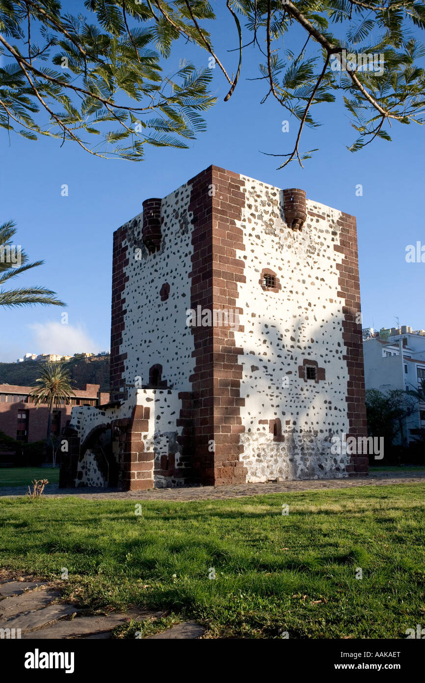 Torre del Conde a San Sebastian sull'isola di Gomera nelle Canarie Foto Stock