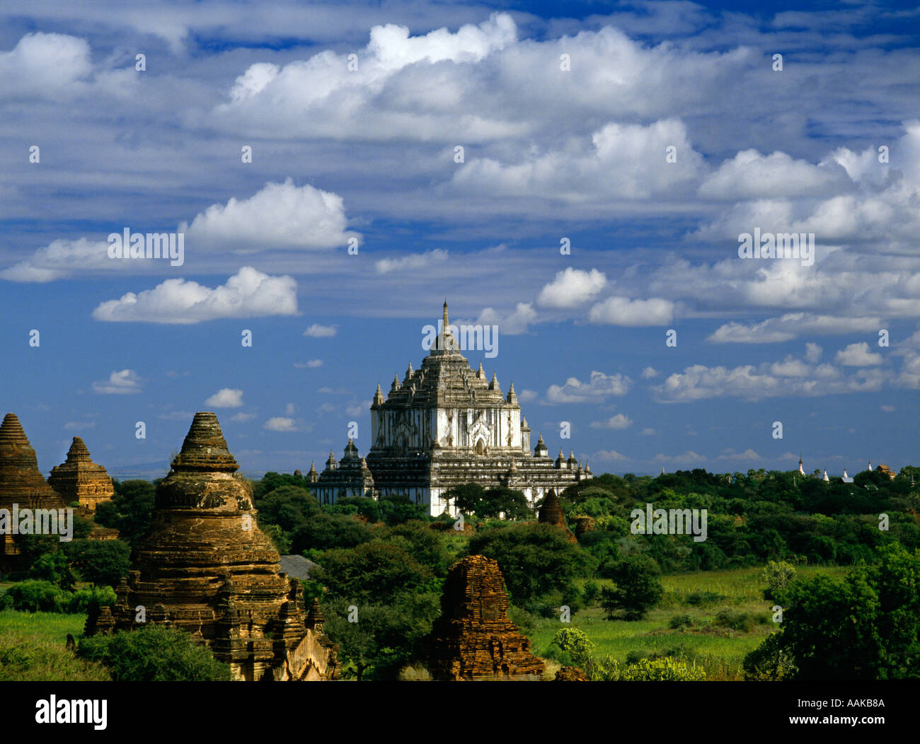 Pagoda Thatbinnyu Bagan Myanmar Foto Stock