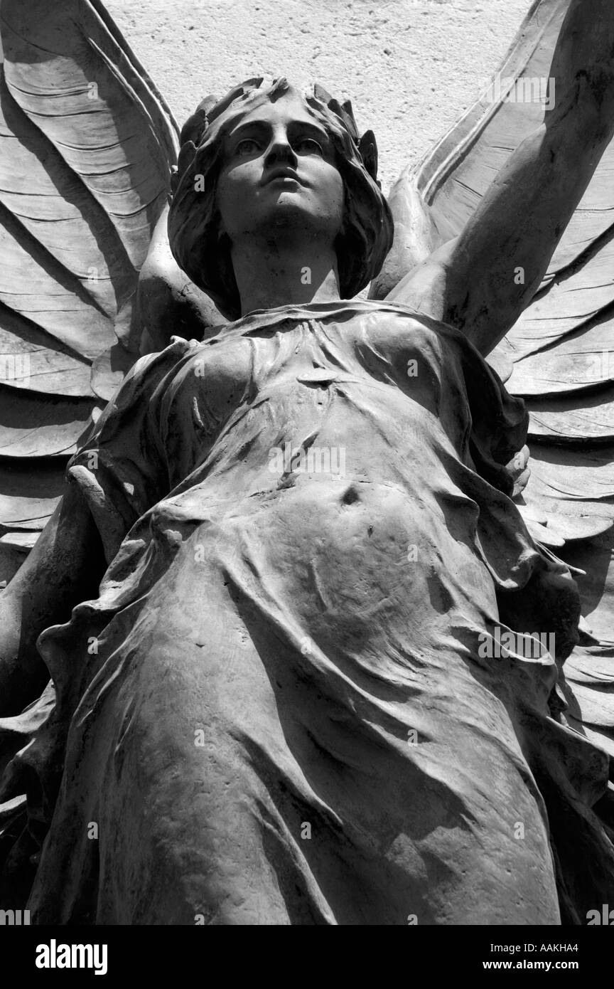 Close up della statua sul Memoriale di guerra Foto Stock