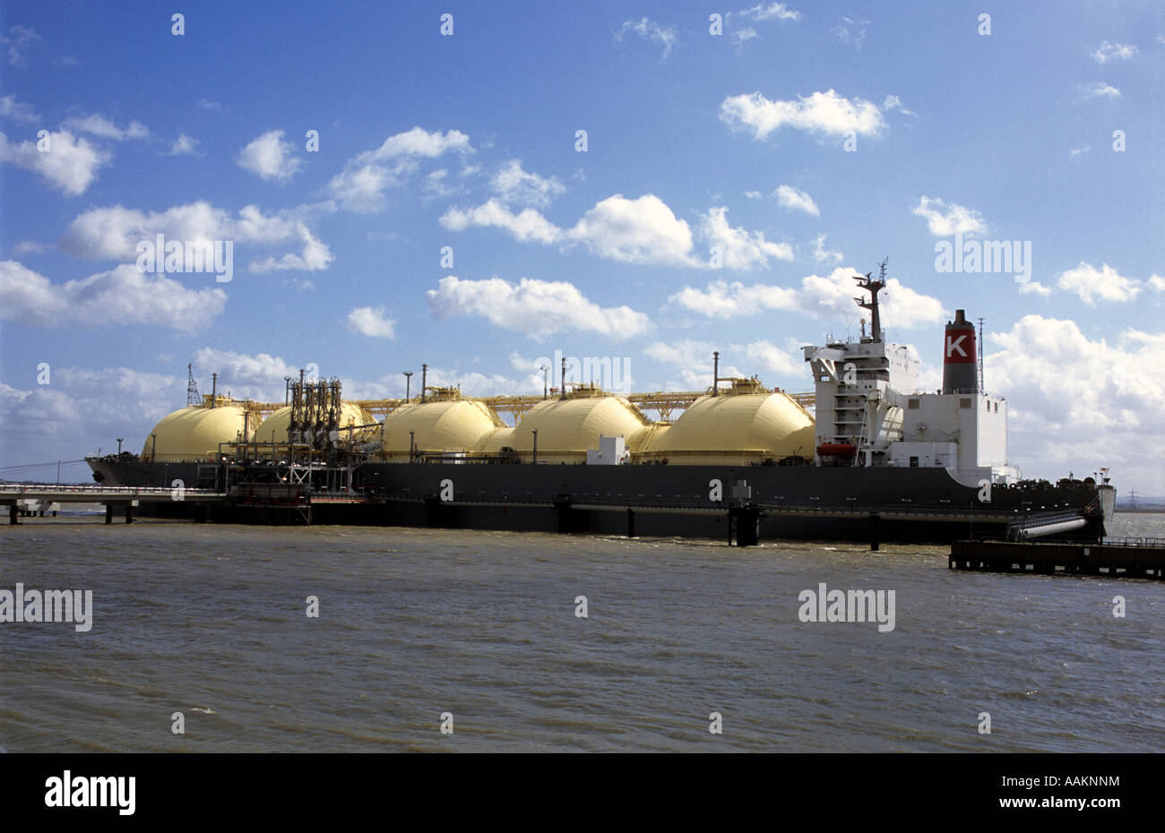 Appositamente progettato per il gas naturale liquefatto tanker. Foto Stock