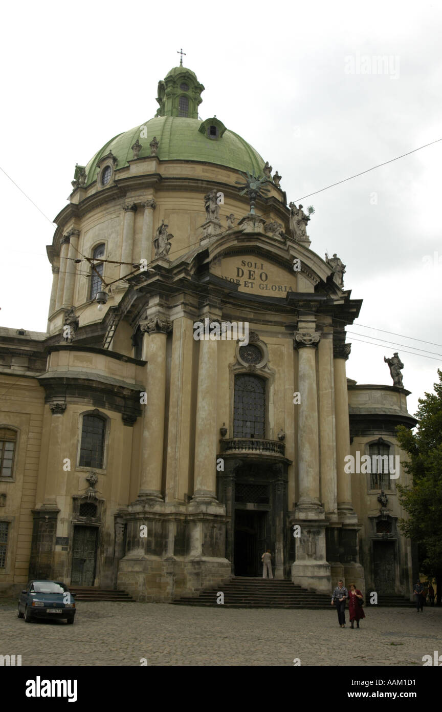Lviv, Dominikaner Chiesa Foto Stock