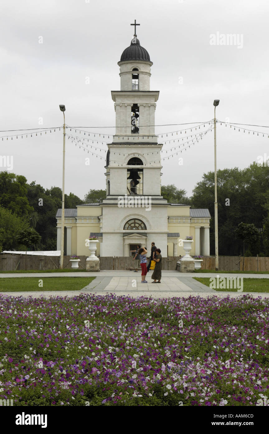 Chisinau, Parcul Catedralei, chiesa ortodossa Foto Stock