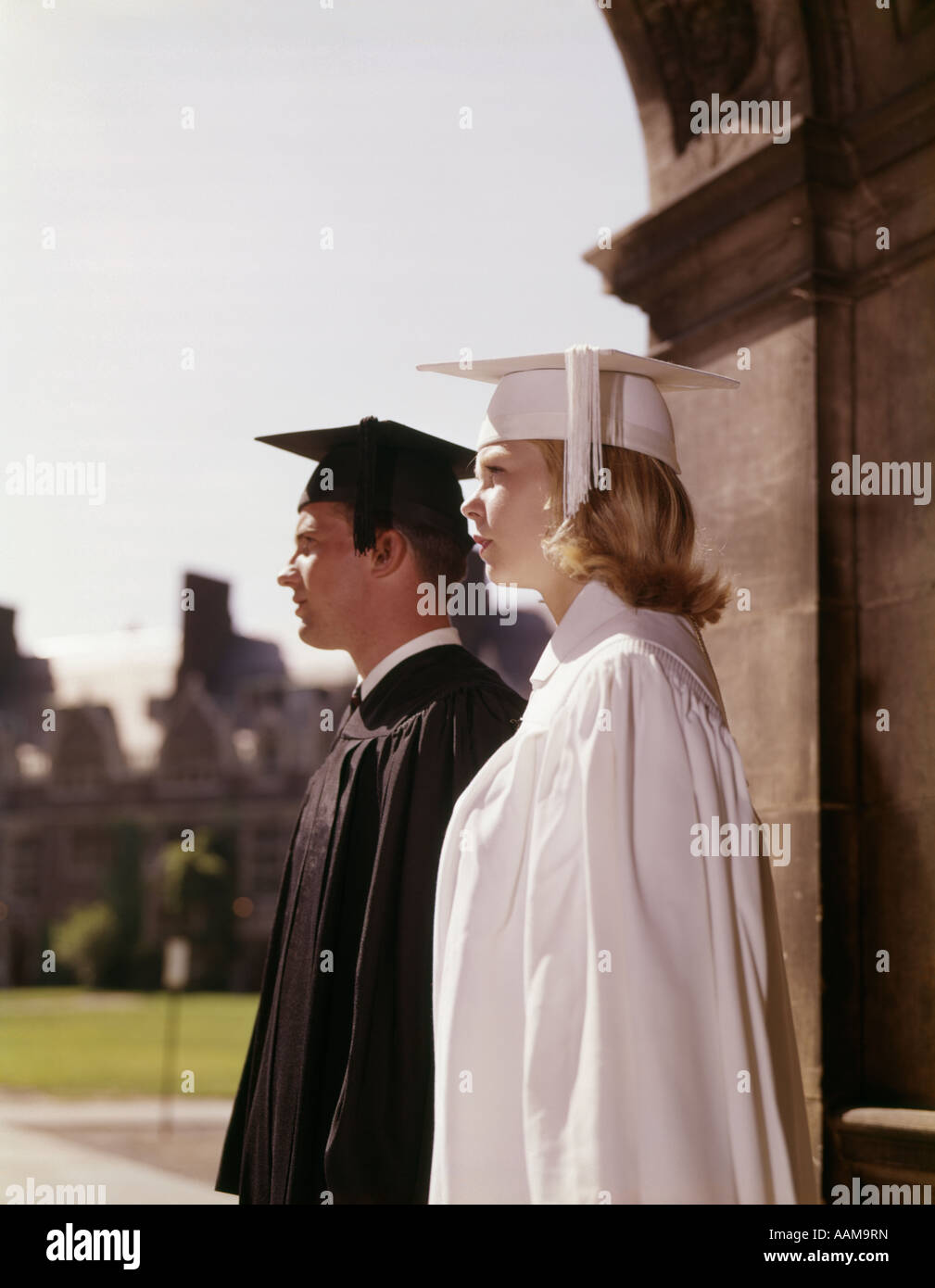 L uomo e la donna GRADUAZIONE Foto Stock