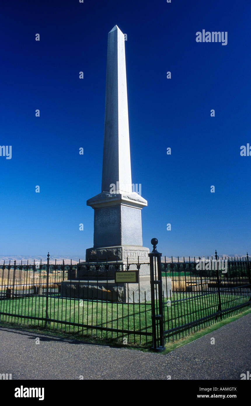 WHITMAN MEMORIAL Walla Walla Foto Stock