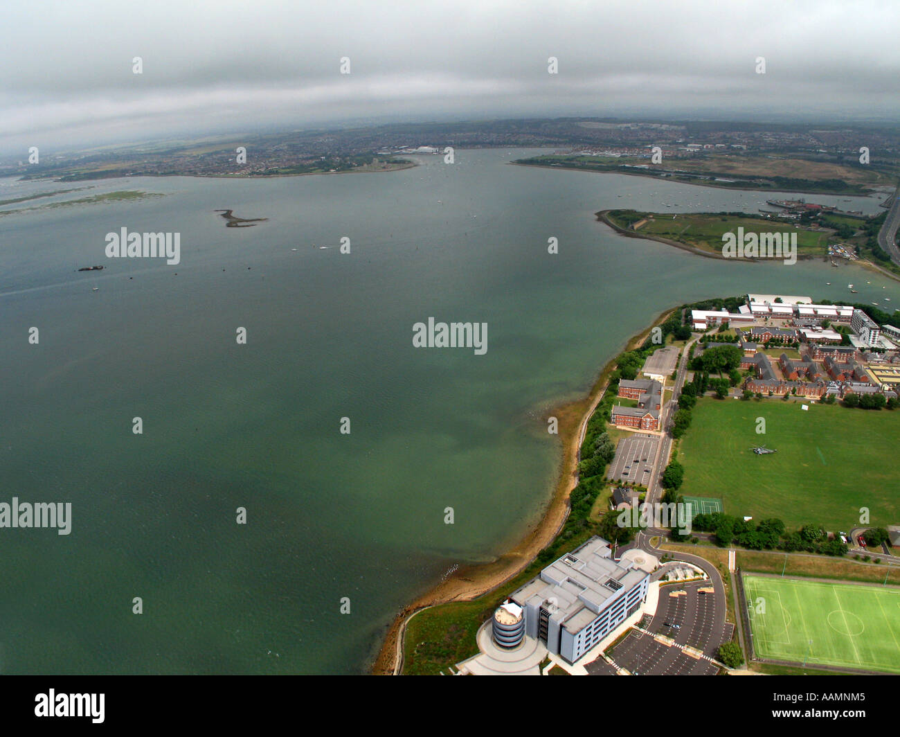 Vista aerea di Lee on Solent. Hampshire, Inghilterra. Foto Stock