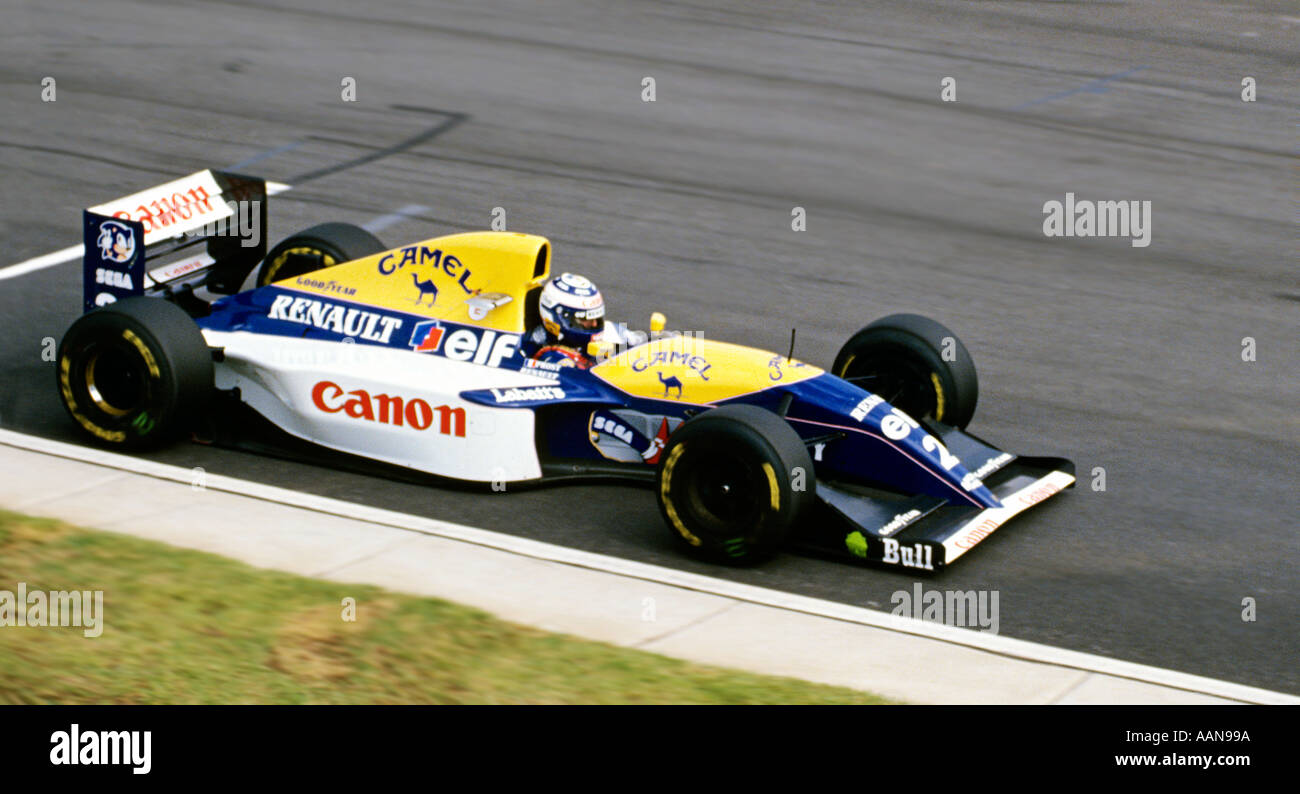 Alain Prost nella sua Williams Renault per il suo modo di vincere la South  African FORMULA ONE Grand Prix in 1993 Foto stock - Alamy