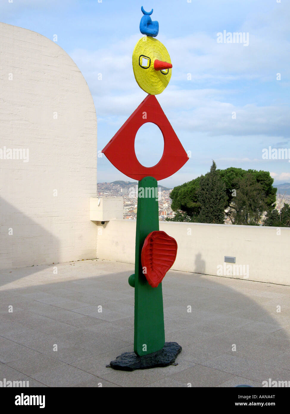 La scultura di Joan Miro foundation Barcelona Foto Stock