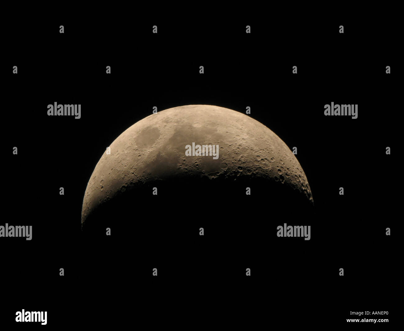 Falce di luna. Foto Stock