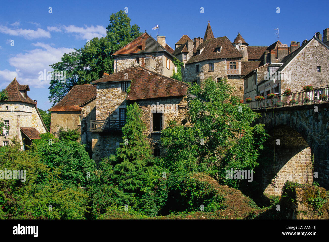 Carennac. Aquitaine. Francia Foto Stock