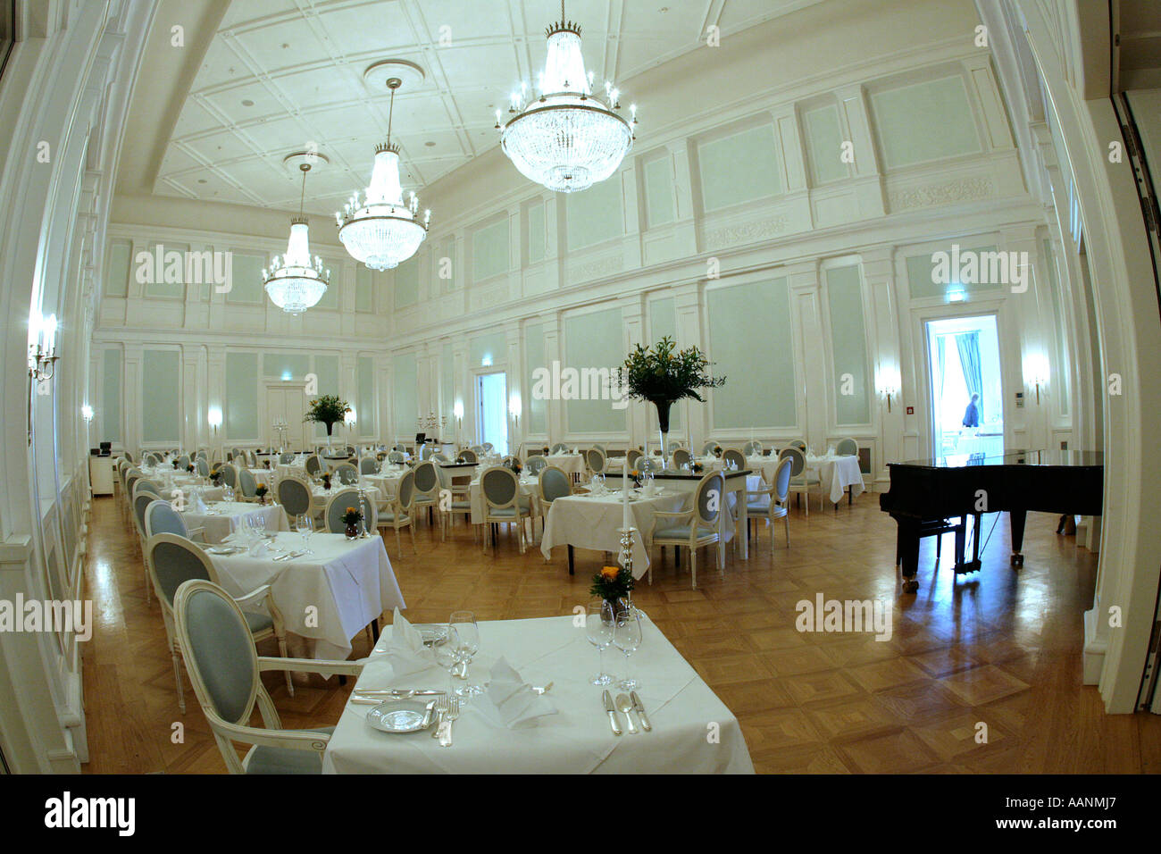 Sala da Ballo in Kempinski Grand Hotel Seebad Heiligendamm nel Mecklenburg West Pomerania, Germania Foto Stock