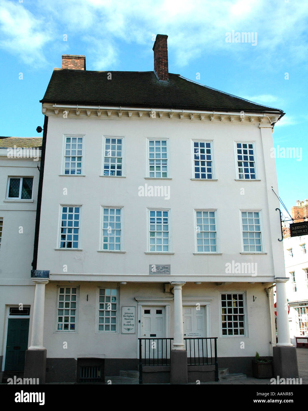 Medico s Johnson Birthplace Museum Market Street Lichfield Staffordshire Inghilterra Foto Stock