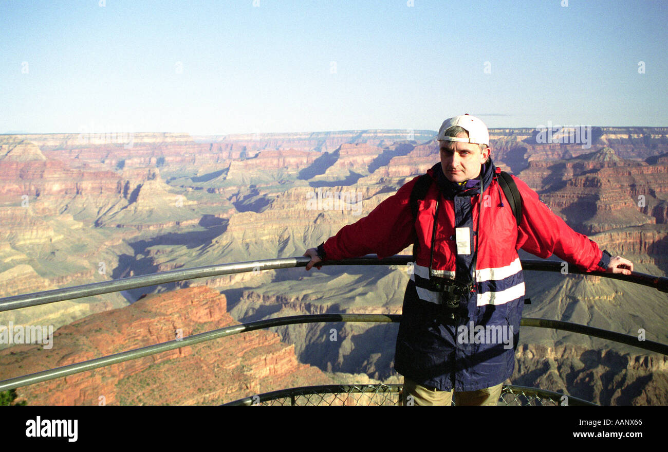 Turistico a eremiti resto Grand Canyon presso Sunrise Arizona USA Foto Stock